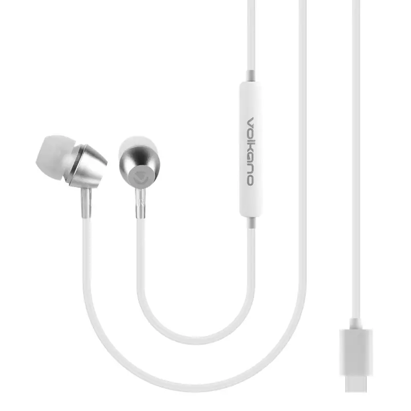 Volkano Vk-1019-Bk Prism Series 3.0 Type-C Earphones - White 1