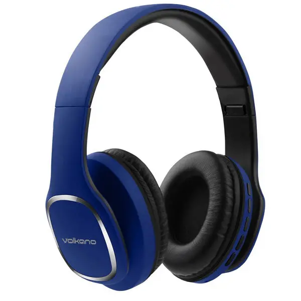 Volkano Vk-2002-Bl Phonic Series Bluetooth Headphones Blue 1