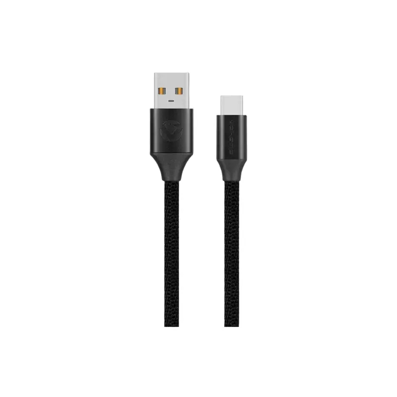 Volkano Weave Series Braided Type-C Cable 1.2M 60W - Black 1