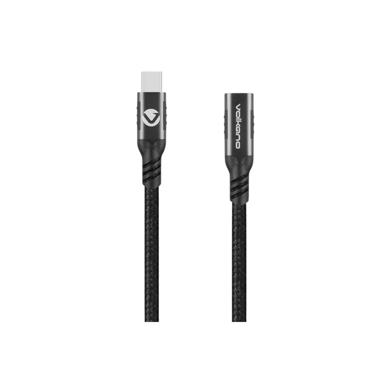 Volkano Weave Series Usb C To Usb C 240W 20Gbps 2M-Black 1