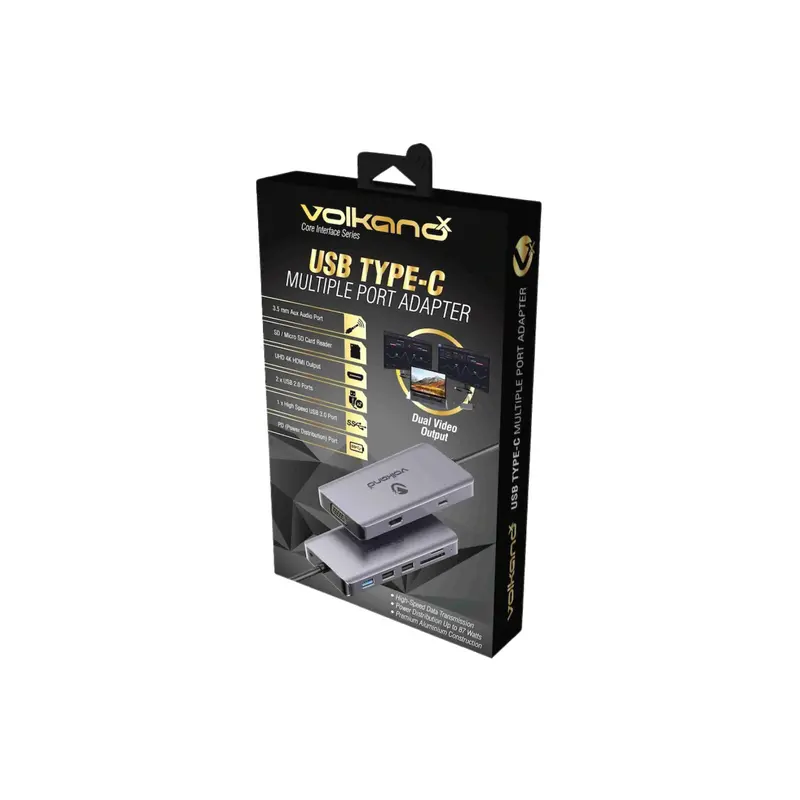 Volkano X Core Series 8 In 1 Usb-C Multiple Port Adaptor 2
