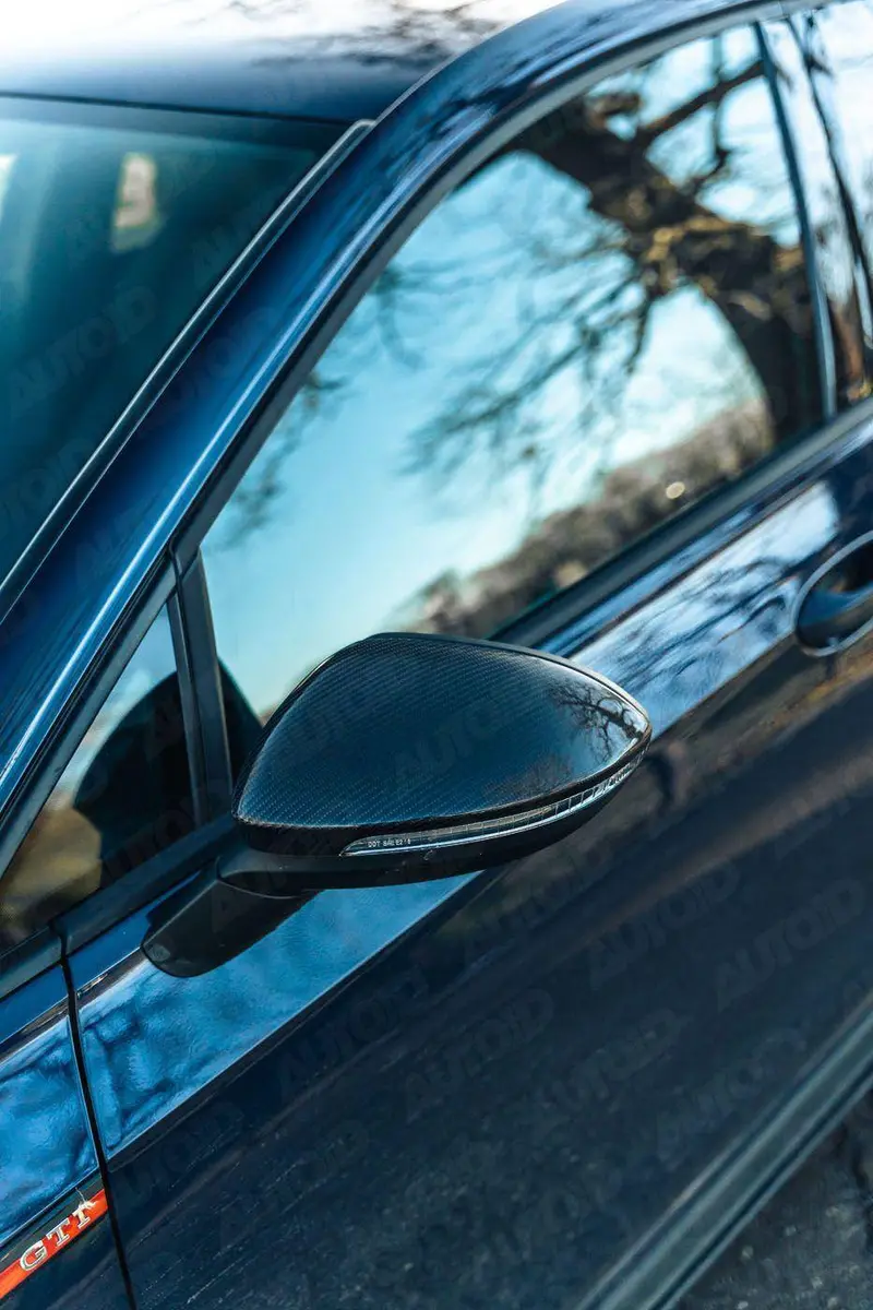 Vw Golf / Golf Gti / Golf R Mk8 & Mk8.5 Carbon Fibre Wing Mirror Covers By Form (2019+) 2