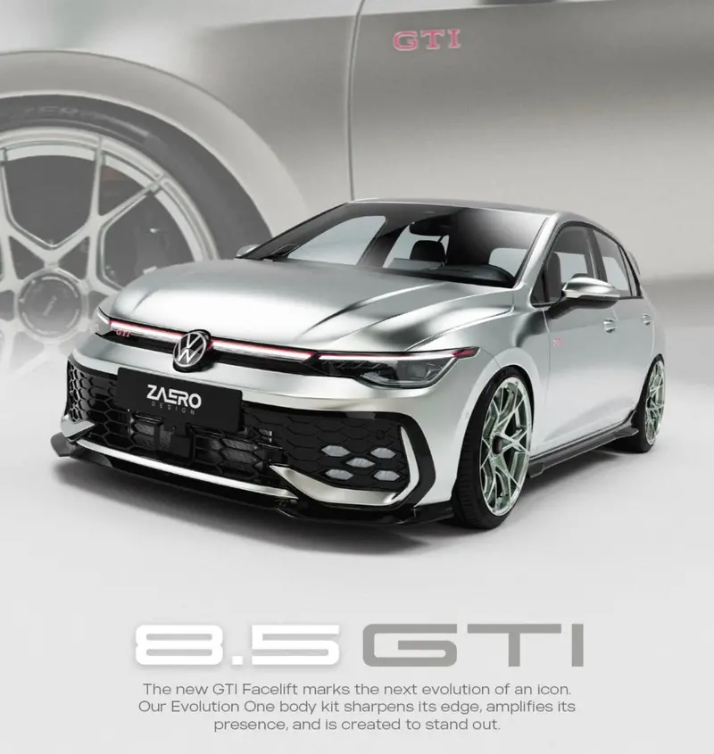 Vw Golf Gti Mk8.5 Gloss Black Body Kit By Zaero (2024+) 2