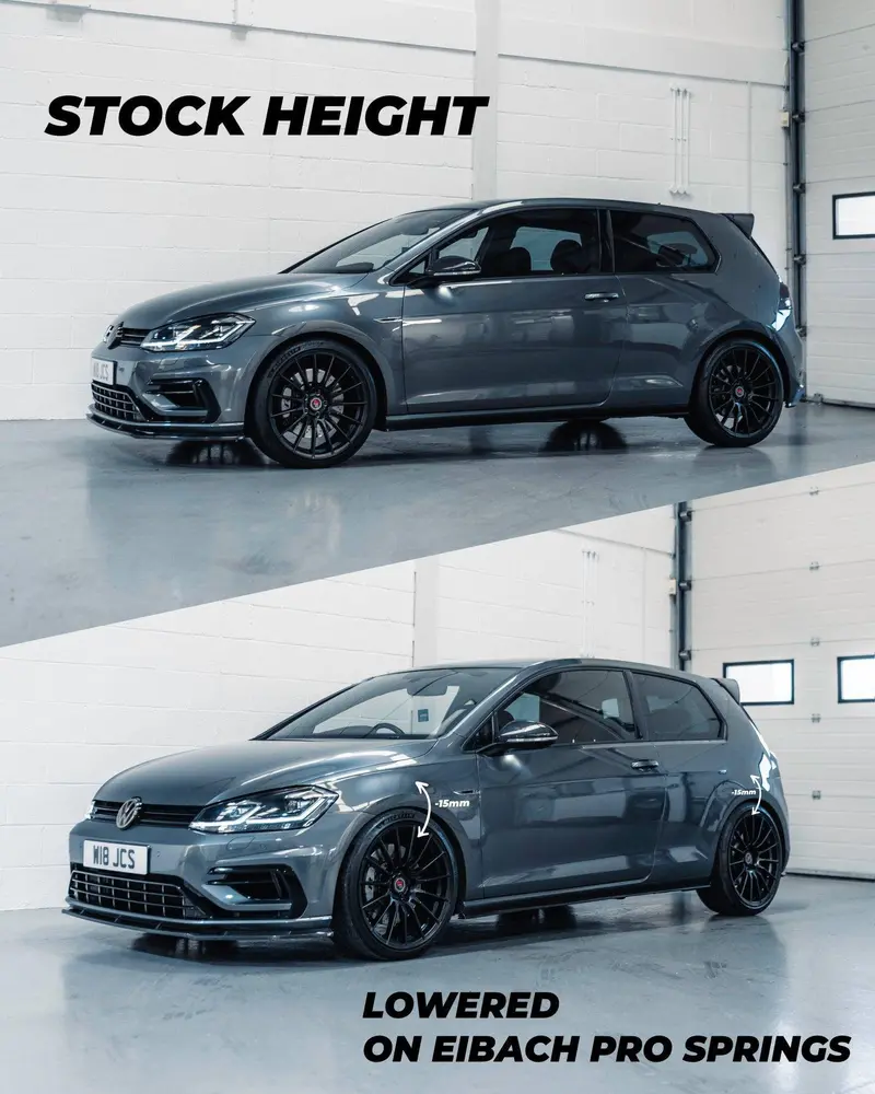 Vw Golf R Mk7 & Mk7.5 Eibach Lowering Springs Kit (2013-2020) 2