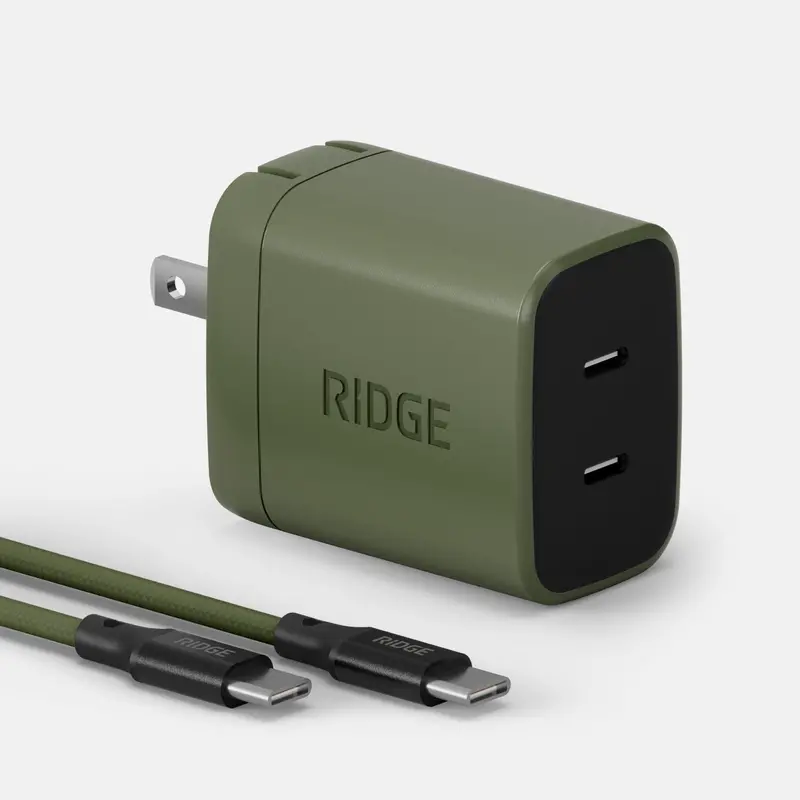 Wall Charger Set - 45W - Matte Olive 1