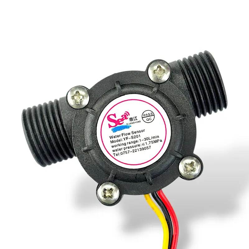Water Flow Sensor 1/2 Inch Yf-S201 | Liquid Flow Measurement Device 1