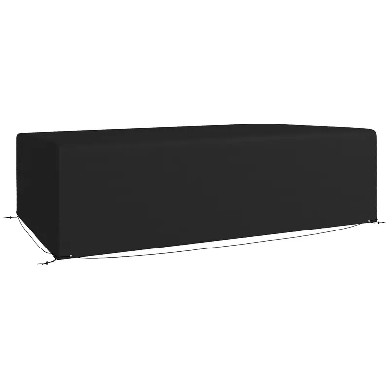 Waterproof Patio Furniture Cover For Outdoor Sectional Sofa Set, 97" X 65" X 26", Black 1