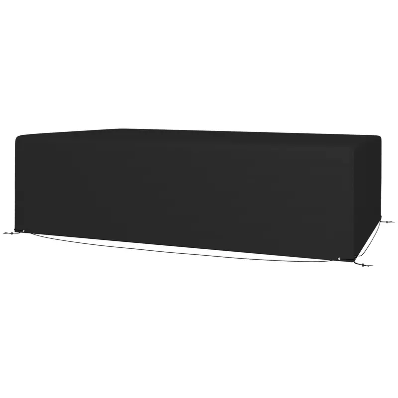 Waterproof Patio Furniture Cover For Outdoor Sectional Sofa Set, 97" X 65" X 26", Black 2