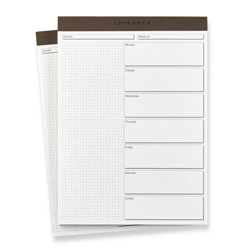 Weekly Scheduler Freeleaf Pad (Set Of 2) 1