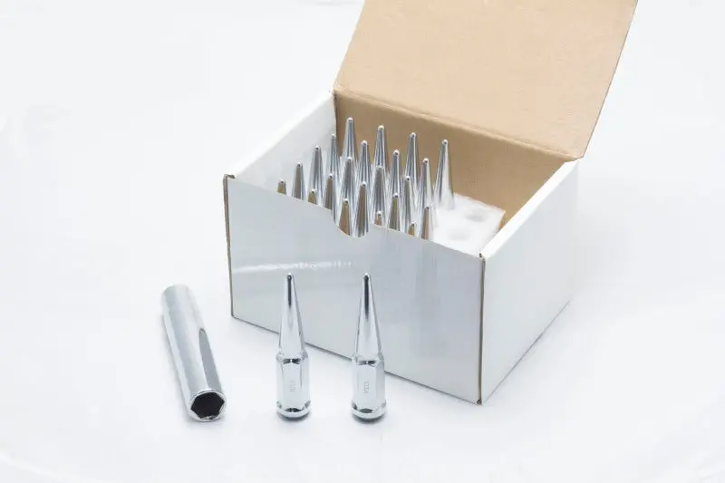 Wheel Mate Spiked Lug Nuts Set Of 24 - Chrome 14X2.0 1