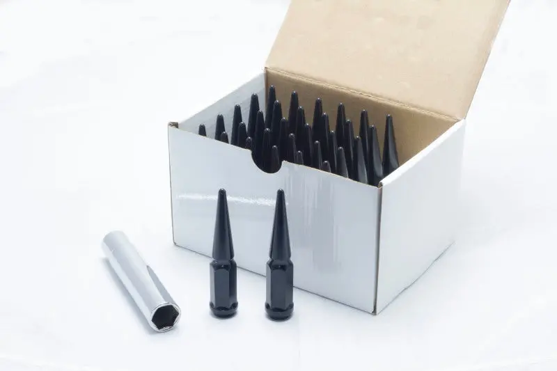 Wheel Mate Spiked Lug Nuts Set Of 32 - Black 14X1.50 1