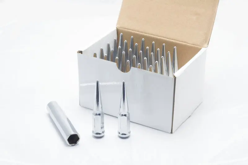 Wheel Mate Spiked Lug Nuts Set Of 32 - Chrome 14X2.0 1