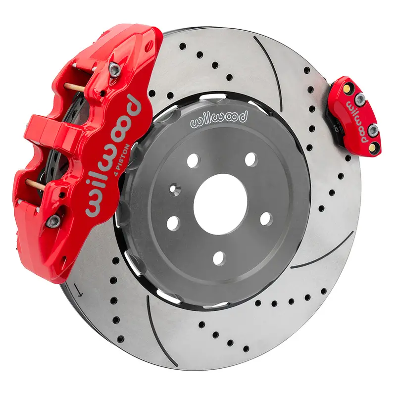 Wilwood Aero4 Big Brake Kits Rear 2020-2023 Chevy Corvette C8 (Srp Drilled & Slotted 15.00" Rotor) 2