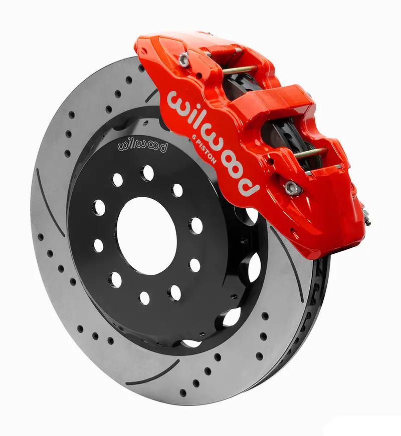 Wilwood Aero6 Front Hat Kit 14" Red 2018-2025 Jeep Jl Srp W/Lines 1