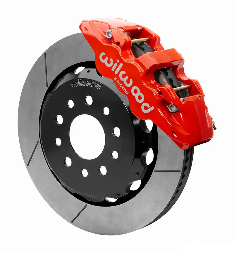 Wilwood Aero6 Front Hat Kit 14" Red 2018-2025 Jeep Jl W/Lines 1