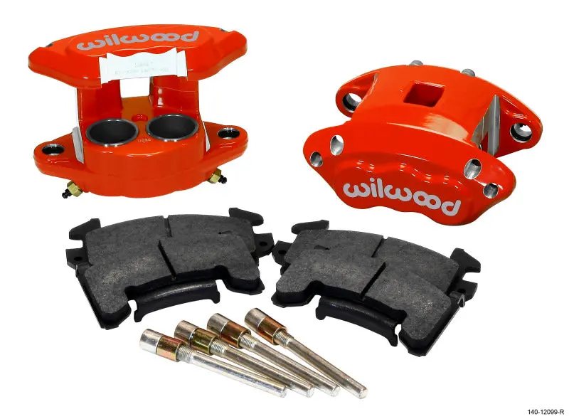 Wilwood D154 Front Caliper Kit - Red 1.62 / 1.62In Piston 1.04In Rotor 1