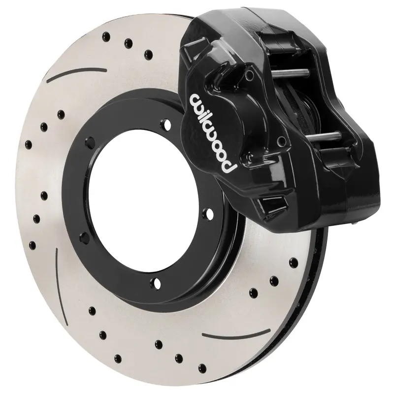 Wilwood D45 Oe Replacement Front Brake Kits 1975-1983 Porsche 911 Base Model 3.50 Mt (Srp Drilled/Slotted 11.10" Rotor) 1