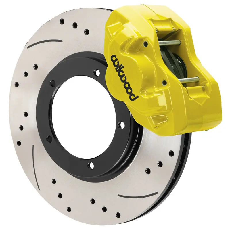 Wilwood D45 Oe Replacement Front Brake Kits 1984-1989 Porsche 911 Base Model 3.50 Mt (Srp Drilled/Slotted 11.10" Rotor) 3