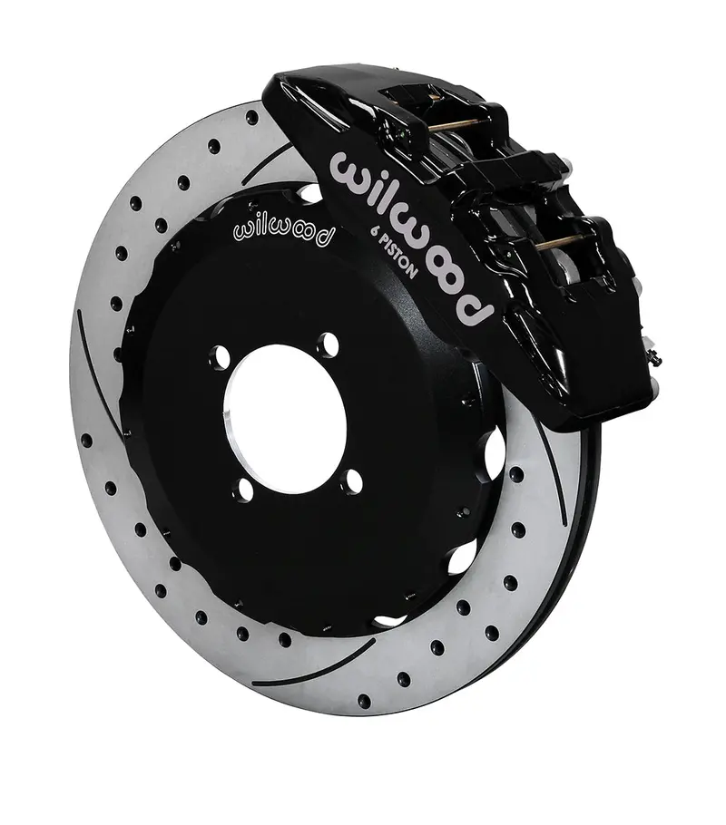 Wilwood Dynapro 6 Front Hat Kit 12.88" Drilled 2016-2020 Mazda Mx5 Miata W/ Lines 1