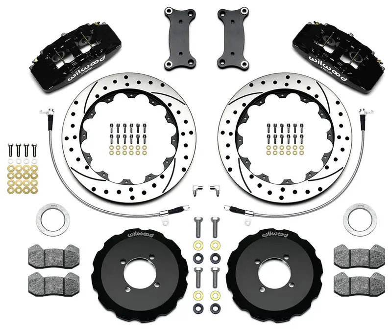 Wilwood Dynapro 6 Front Hat Kit 12.88" Drilled 2016-2020 Mazda Mx5 Miata W/ Lines 2