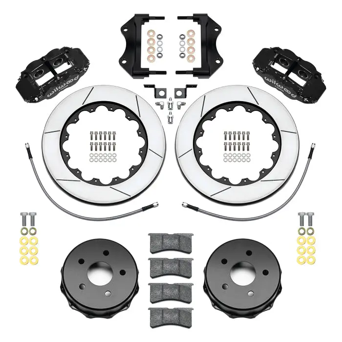 Wilwood Forged Narrow Superlite 4R Big Brake Rear Brake Kit For Oe Parking Brake 2007-2018 Jeep Jk 2