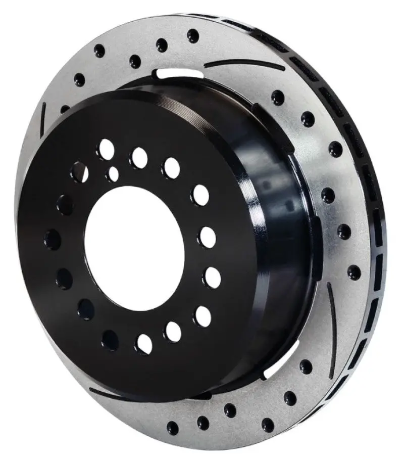 Wilwood Rotor-2.32In Offset-Srp-Blk-Drill-Lh 12.19 X .810-5 X 4.75In-.44/.48/.50 Studs 1