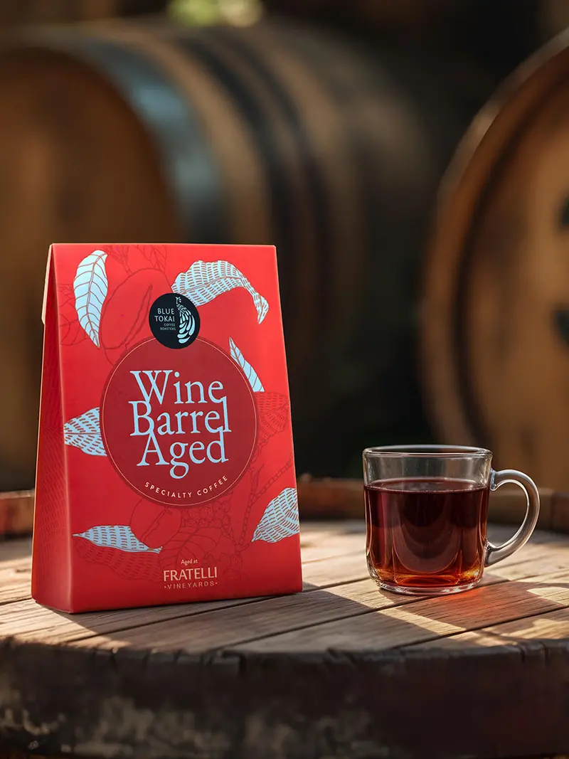 Wine Barrel Aged Coffee 1