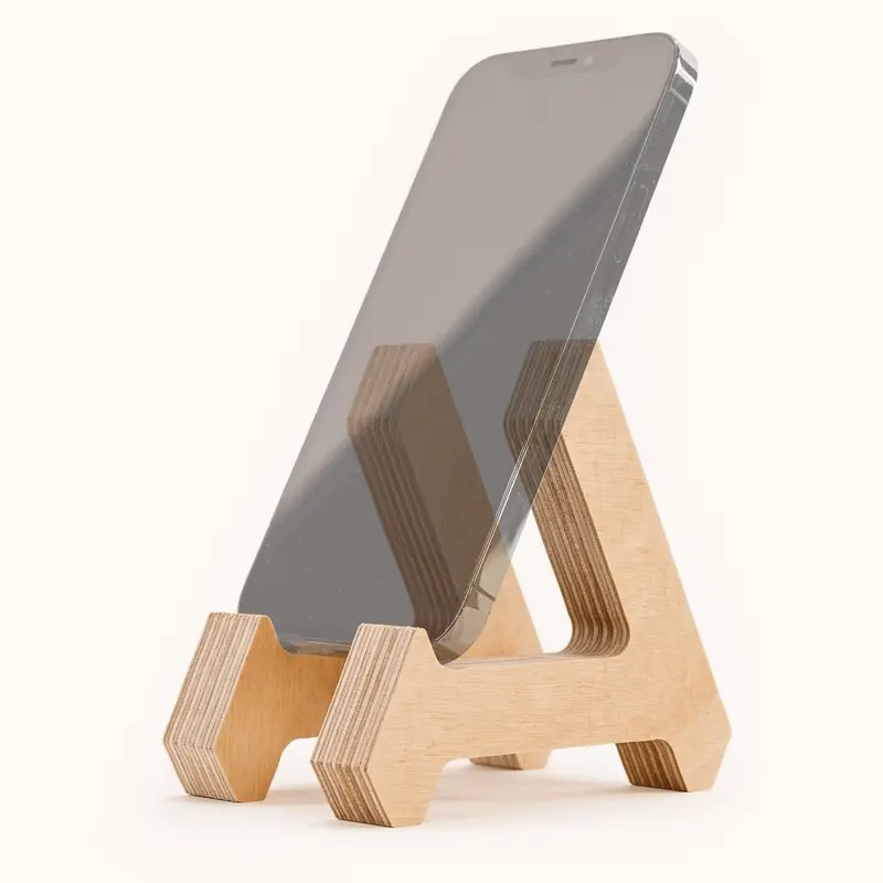 Work From Home Desks - Birch Phone Stand 1