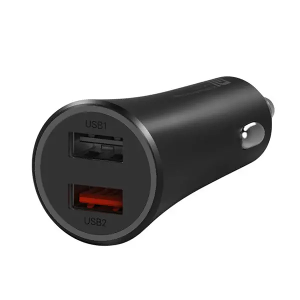 Xiaomi 37W Dual-Port Car Charger – Black 1