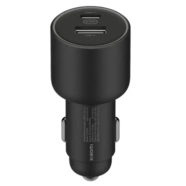 Xiaomi 67W Car Charger Usb-A And Type-C 1