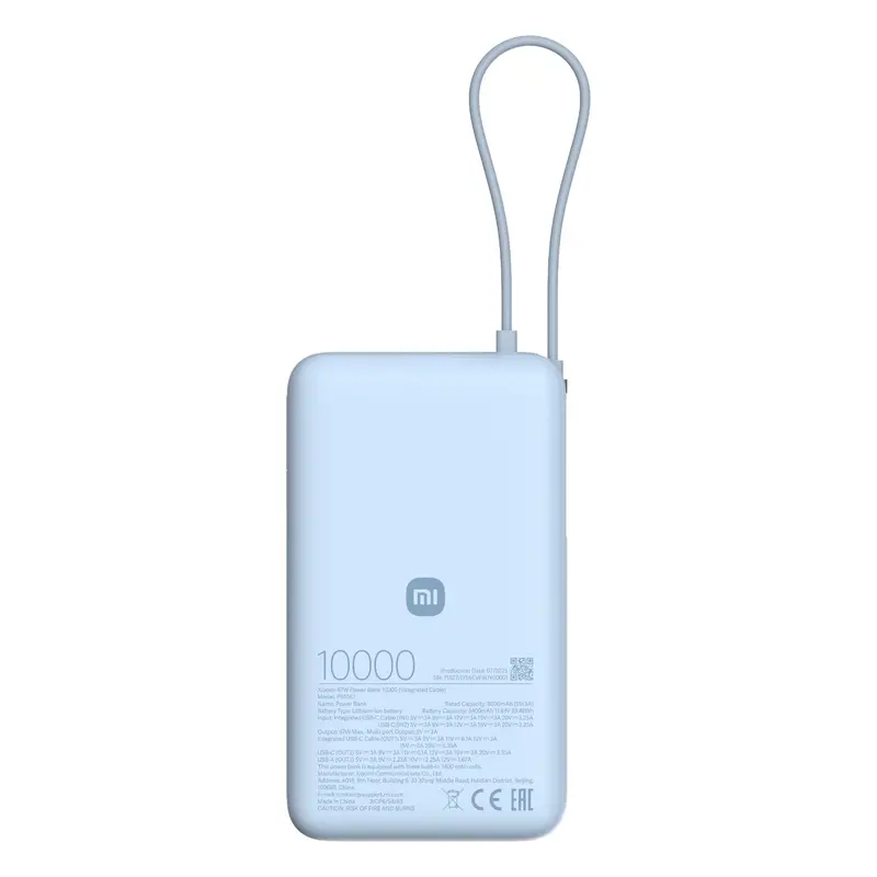 Xiaomi 67W Power Bank 10000 (Integrated Cable) - Ice Blue 1