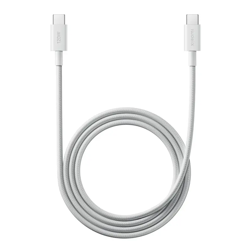 Xiaomi 6A Braided Usb Type-C To Usb Type-C Cable (1M) - White 1
