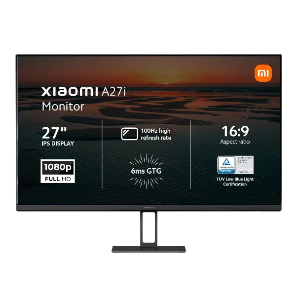 Xiaomi A27i 27" Full Hd 1080P Ips Monitor (100Hz, 6Ms, 16:9, Hdmi/Dp, Flicker-Free, And Vesa Mount) 1