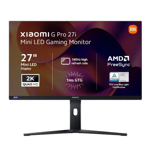 Xiaomi G Pro 27I 27" 2K 1440P Mini Led Gaming Monitor (180Hz, 1Ms, 16:9, Hdmi/Dp, Amd Freesync, And Hdr1000) 1