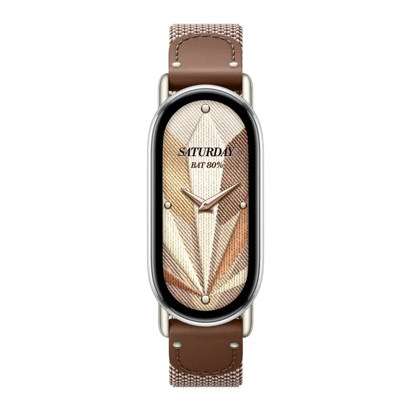 Xiaomi Smart Band 10 Knitted Silk Strap - Feather Brown 1