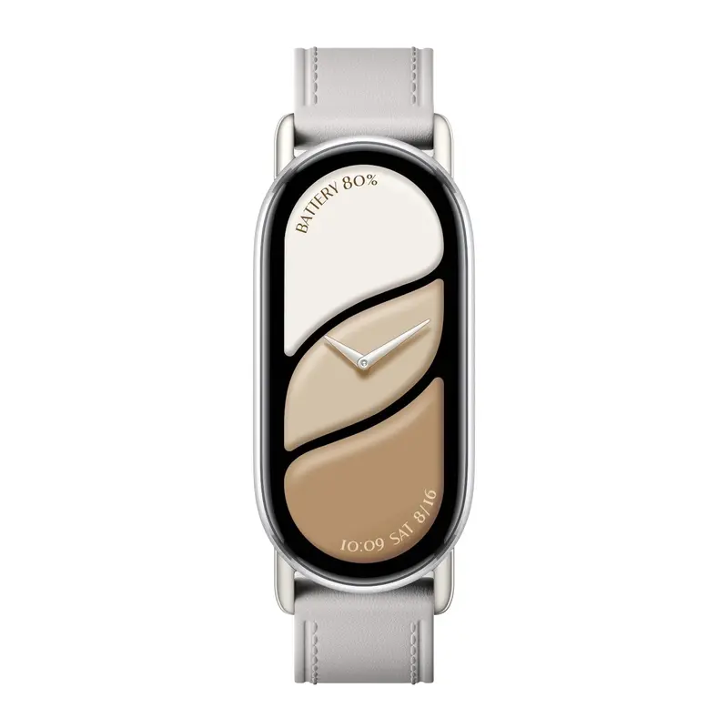 Xiaomi Smart Band 10 Leather Strap - Grey 1