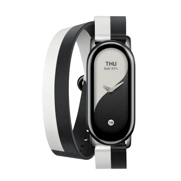 Xiaomi Smart Band 8 Double Wrap Strap - Black And White 1