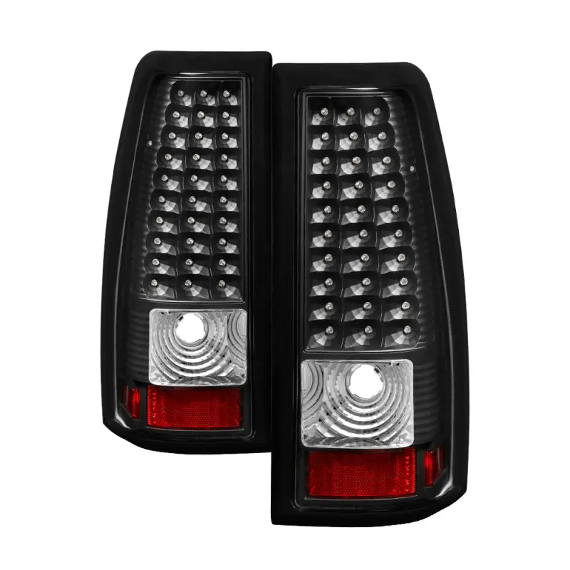 Xtune Chevy Silverado 1500/2500/3500 1999-2002 Led Tail Lights Black 1