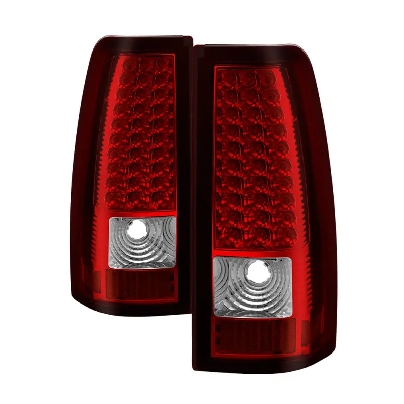 Xtune Chevy Silverado 1500/2500/3500 1999-2002 Led Tail Lights Red Clear 1
