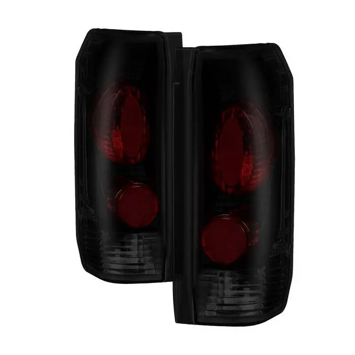Xtune Ford F-150/F-250/F-350 87-96 Euro Style Tail Lights - Black Smoked 1