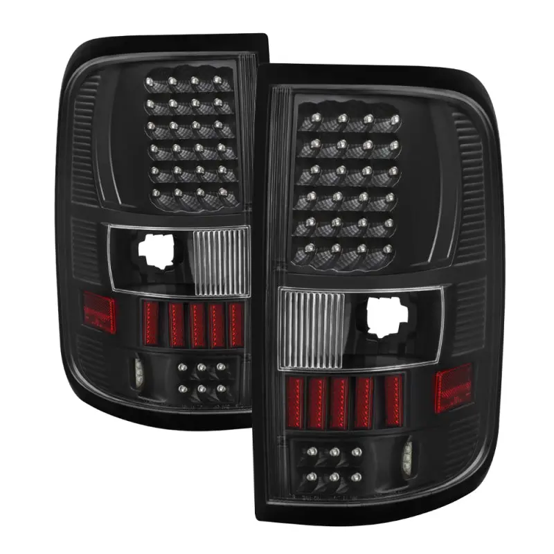Xtune Ford F150 Styleside 2004-2008 (Not Fit Heritage & Svt) Led Tail Lights Black 1