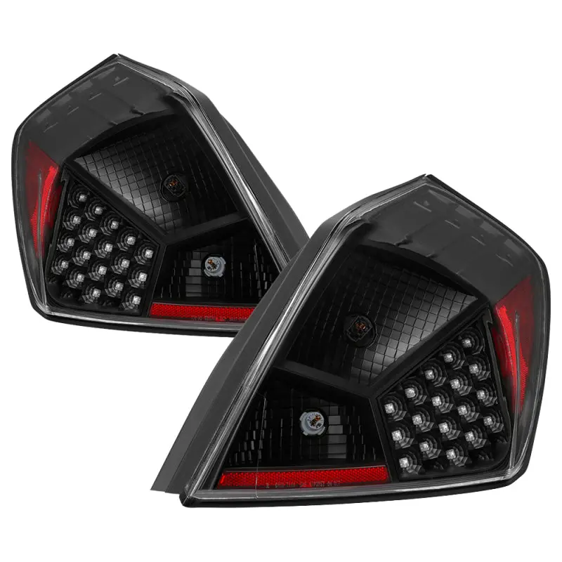 Xtune Nissan Altima 2007-2012 Sedan Led Tail Lights - Black 1