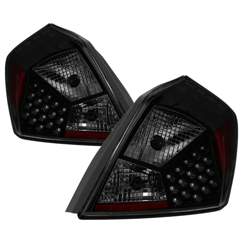 Xtune Nissan Altima 2007-2012 Sedan Led Tail Lights - Black Smoked 1