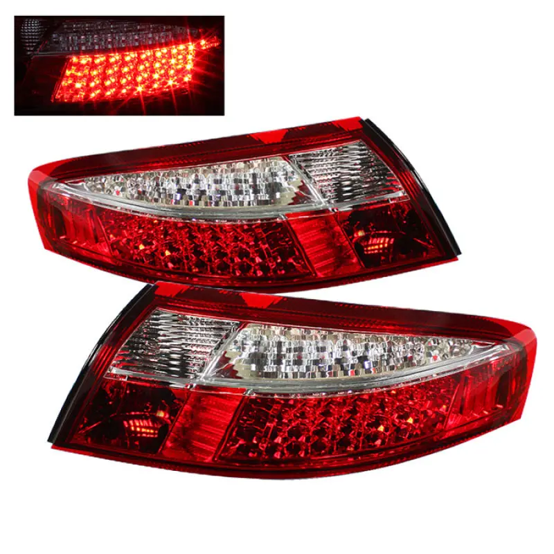 Xtune Porsche 911 996 ( Non 4S. Turbo. Gt3 ) 99-04 Led Tail Lights Red Clear 1