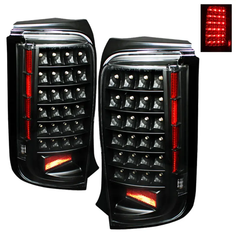 Xtune Scion Xb 2008-2010 Led Tail Lights Black 1
