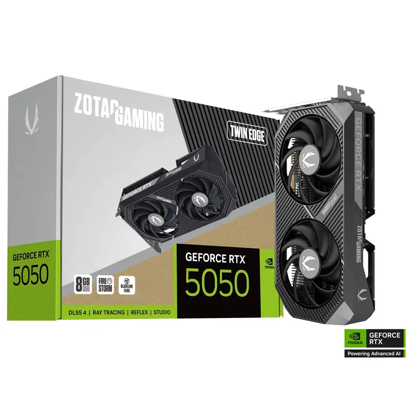 Zotac Gaming Rtx 5050 Twin Edge 8Gb Gddr6 Graphics Card 1