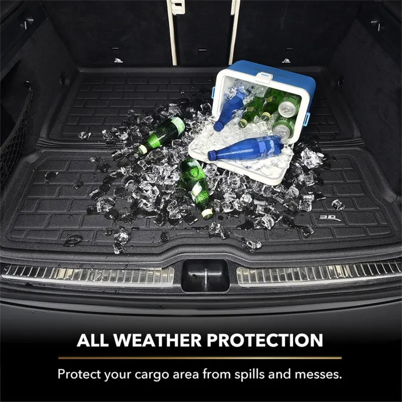 3D Maxpider 21-23 Nissan Rogue Kagu Black Cross Fold Cargo Liner 2