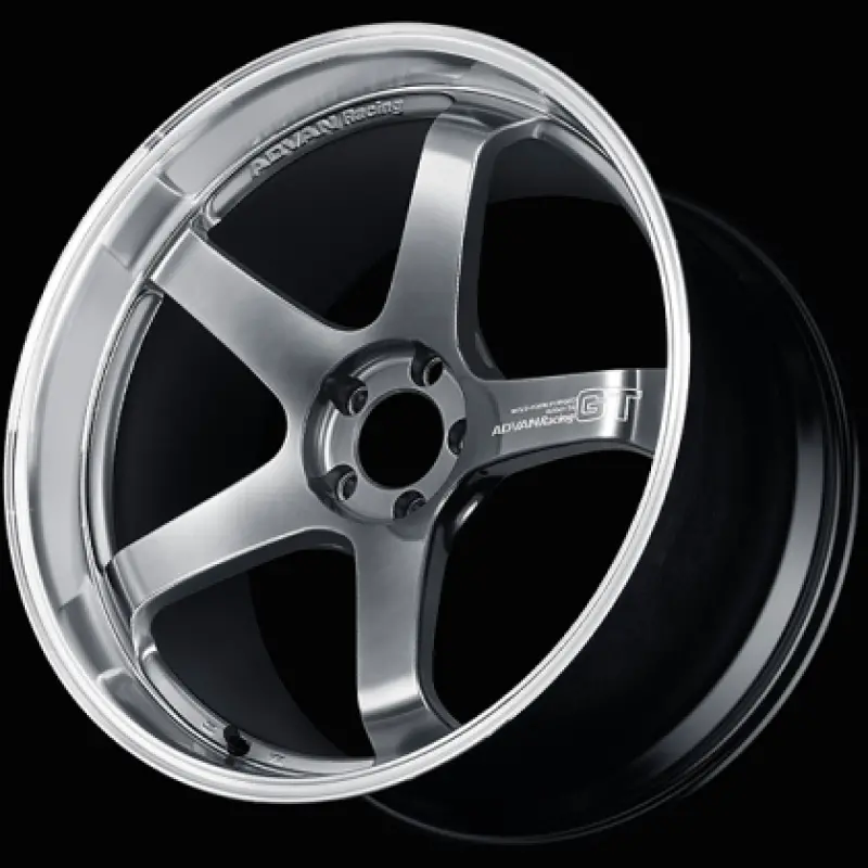 Advan Gt Beyond Forged Wheel – 19X8.5", 5X120Mm, Et35 Offset, Machined Face With Hyper Platinum Black Accent 1