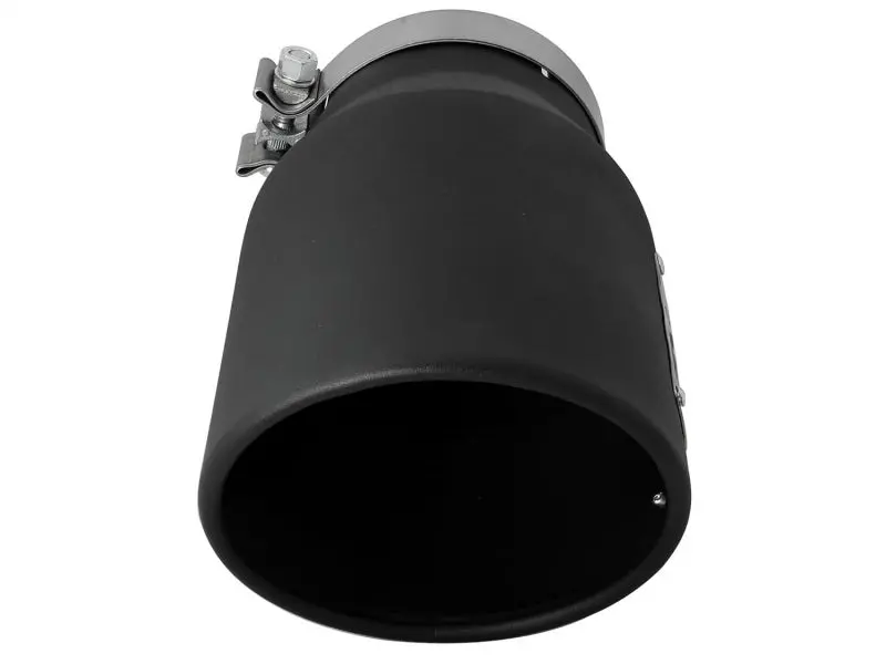 Afe Machforce Xp 5In 304 Stainless Steel Exhaust Tip 5 In X 7 Out X 12L In Bolt On Right - Black 2