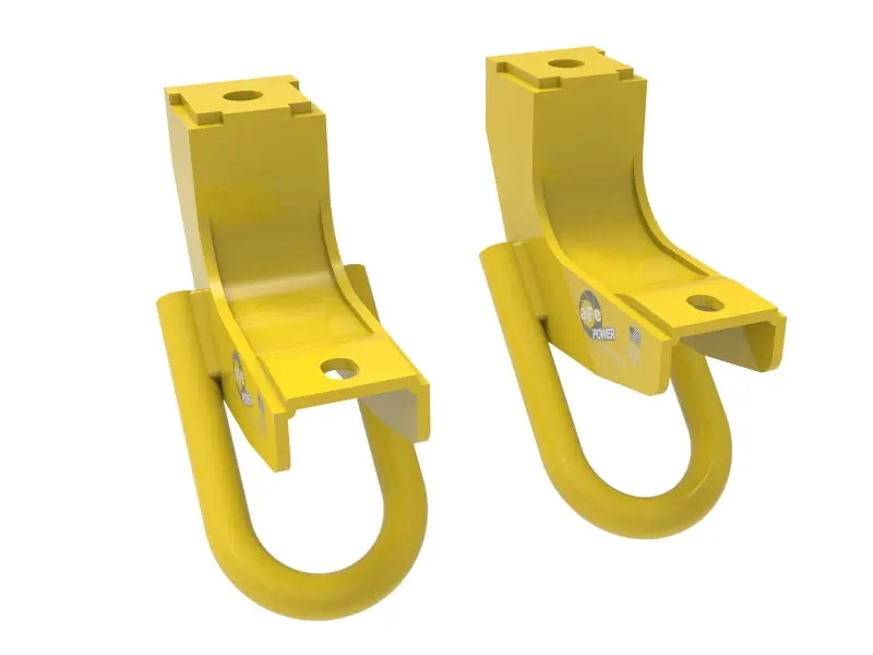 Afe Power Front Tow Hook For 2022 Toyota Tundra V6 3.5L Twin-Turbo – Yellow Finish 1